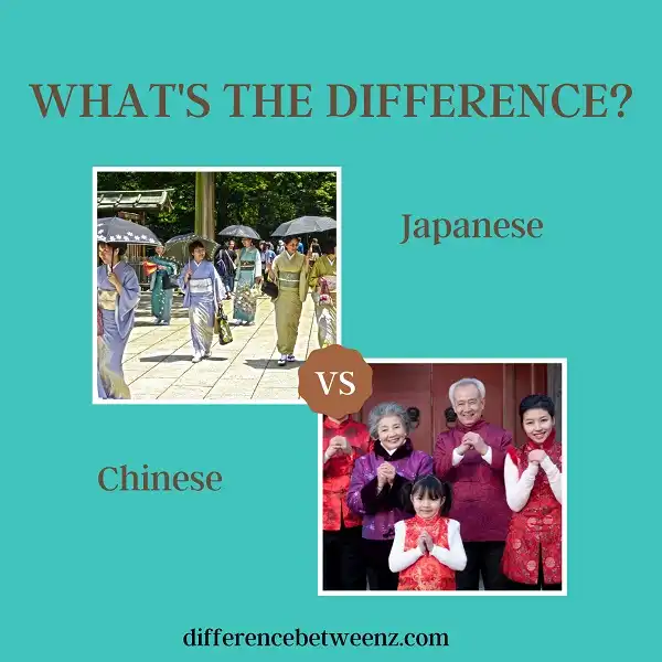Difference between Japanese and Chinese
