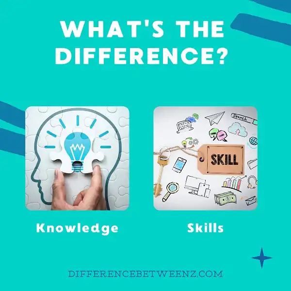 Difference between Knowledge and Skills