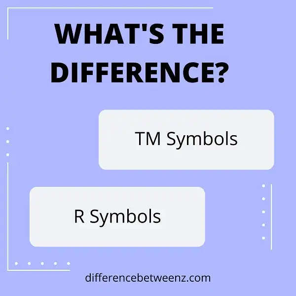 Difference between TM and R Symbols