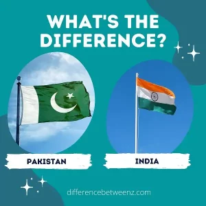 Difference between Pakistan and India