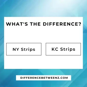 Difference between NY strips and KC Strips