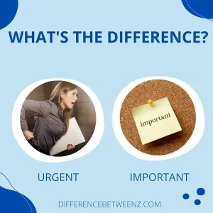 Difference between Urgent and Important