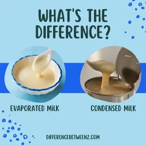 What is Difference between Evaporated and Condensed Milk