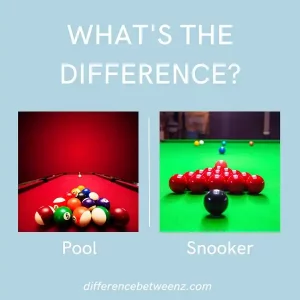 Difference between Pool and Snooker