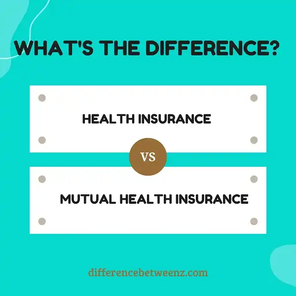 What is the difference between health mutual and health insurance?