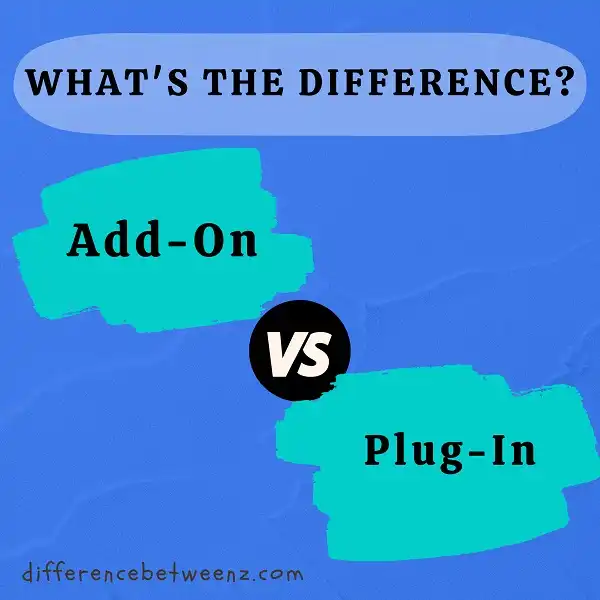 Difference between Add-On and Plug-In