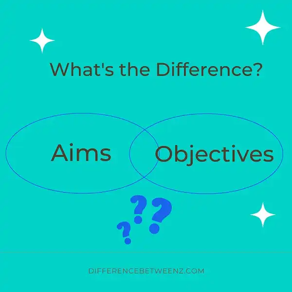 Difference between Aims and Objectives