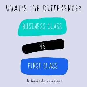 Difference between Business and First class