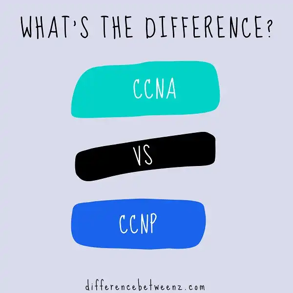 Difference between CCNA and CCNP