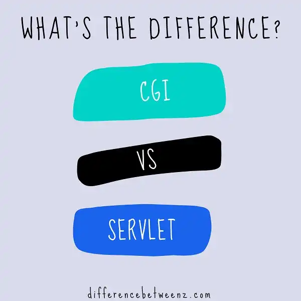 Difference between CGI and Servlet
