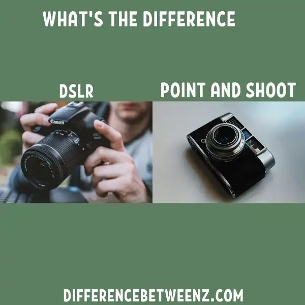 Difference between DSLR and Point and Shoot