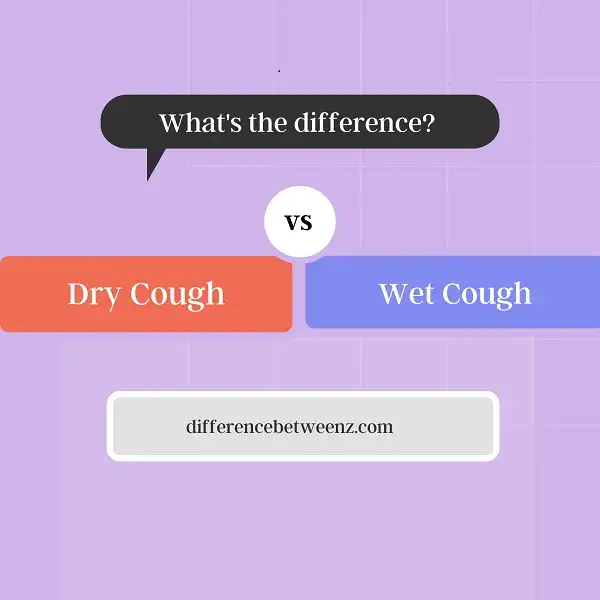 Difference between Dry and Wet Cough