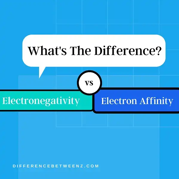 Difference between Electronegativity and Electron Affinity