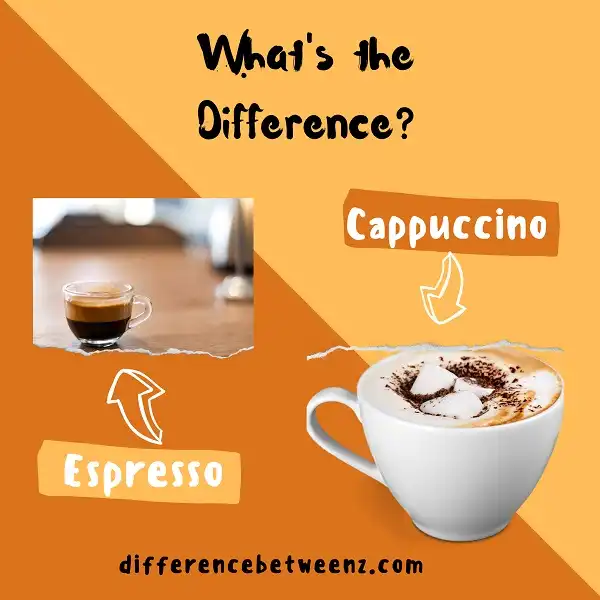 Difference between Espresso and Cappuccino