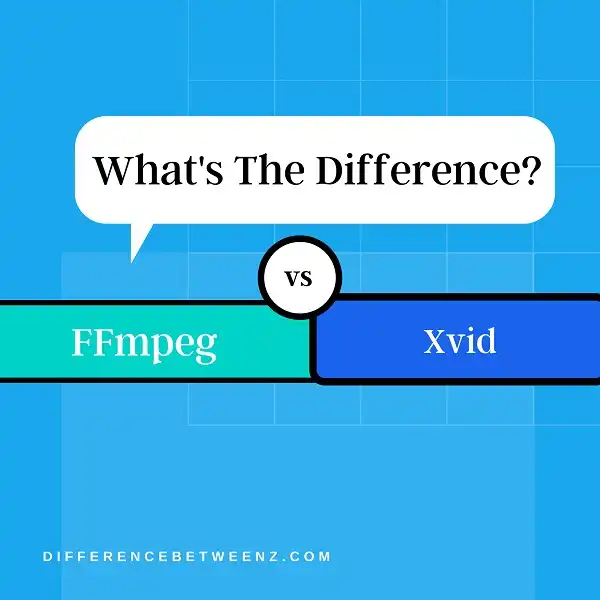 Difference between FFmpeg and Xvid