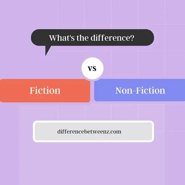 Difference between Fiction and Non-Fiction