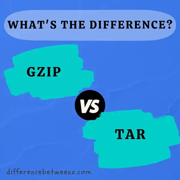 Difference between GZIP and TAR