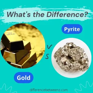 Difference between Gold and Pyrite