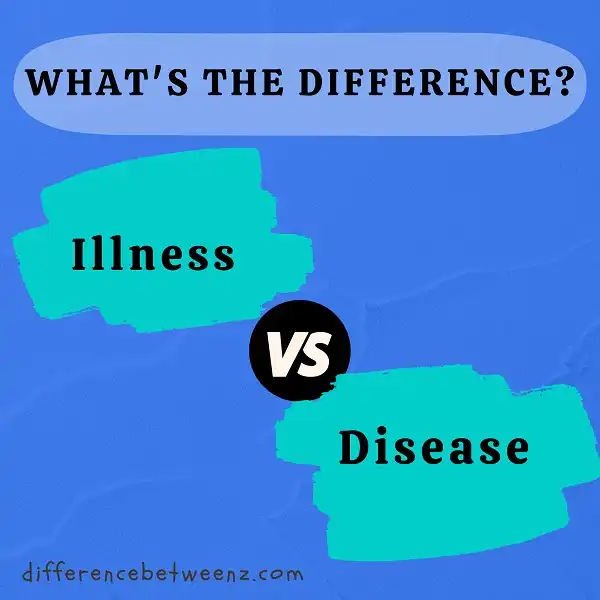 Difference between Illness and Disease