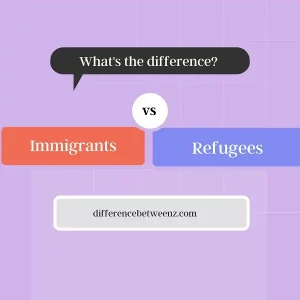 Difference between Immigrants and Refugees