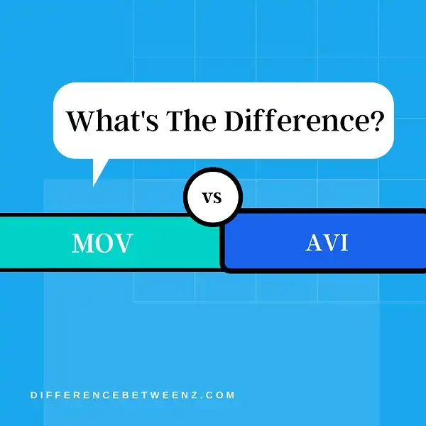 Difference between MOV Vs AVI