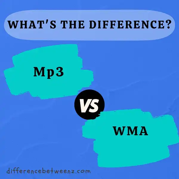 Difference between Mp3 and WMA