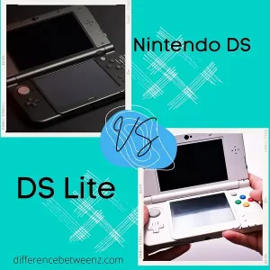 Difference between Nintendo DS and DS Lite