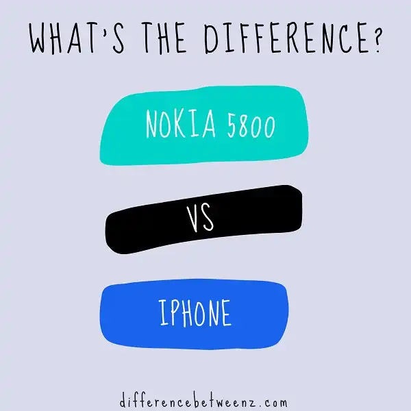 Difference between Nokia 5800 and Iphone