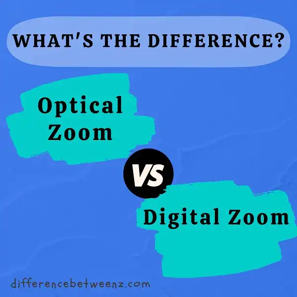 Difference between Optical Zoom and Digital Zoom