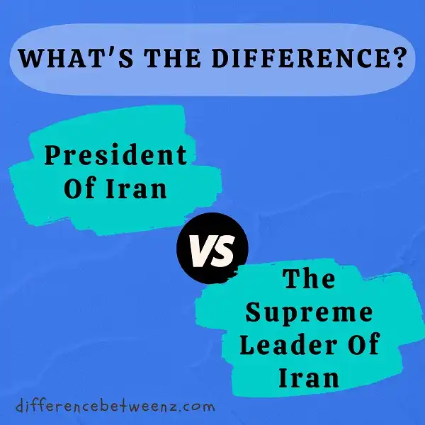 Difference between President Of Iran and The Supreme Leader Of Iran