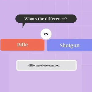 Difference between Rifle and Shotgun