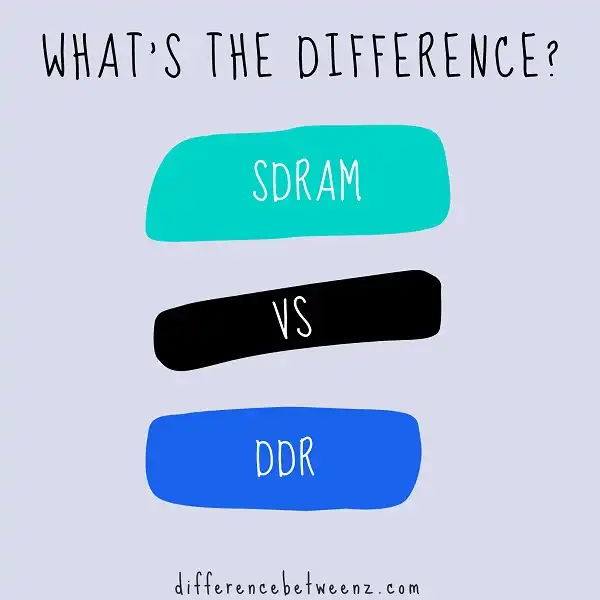 Difference between SDRAM and DDR