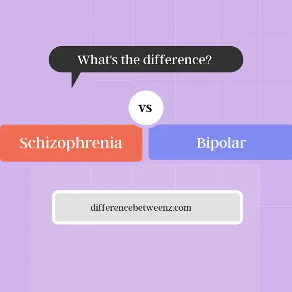 Difference between Schizophrenia and Bipolar Disorder