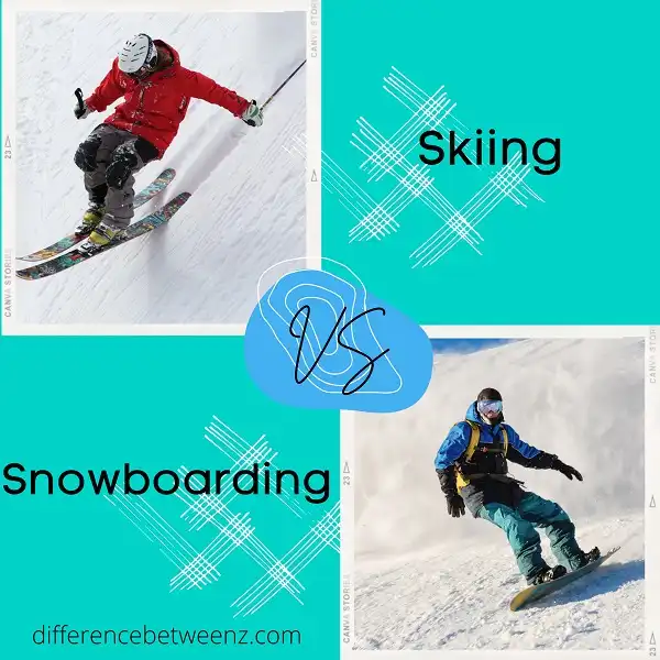 Difference between Skiing and Snowboarding