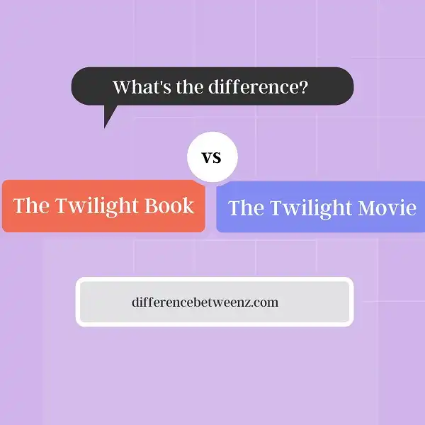 Difference between The Twilight Book and Movie