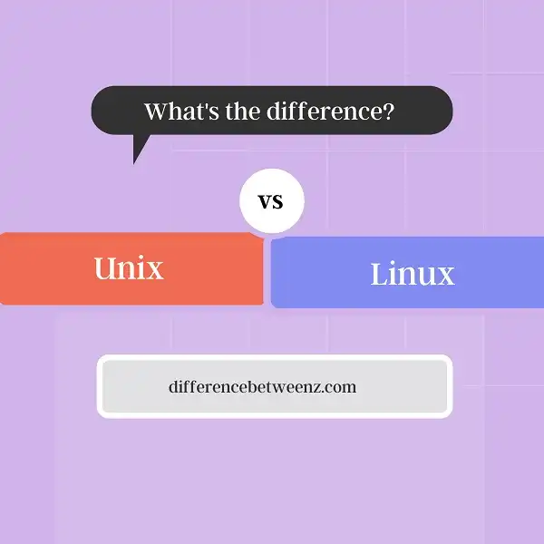 Difference between Unix and Linux