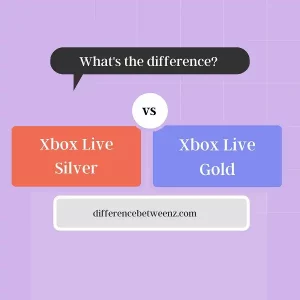 Difference between Xbox Live Silver and Gold