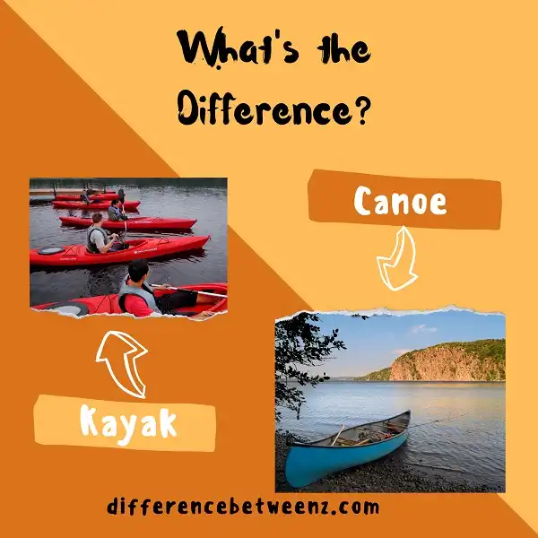 Difference between a Kayak and a Canoe