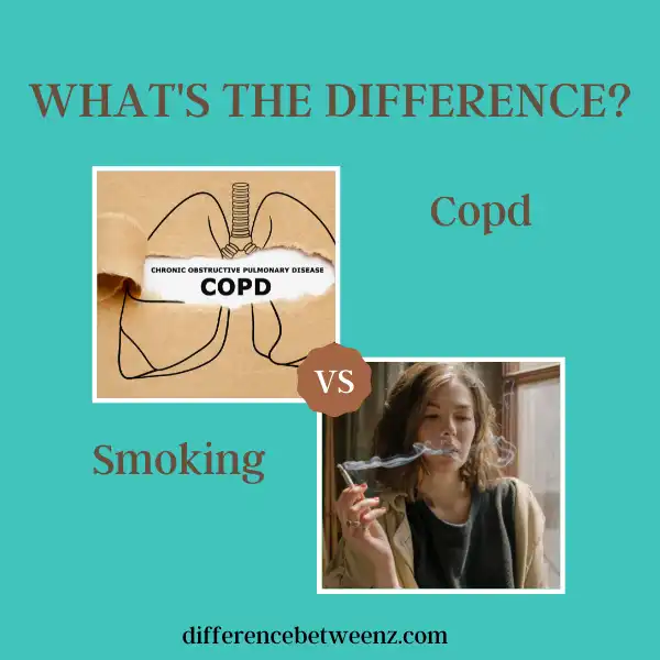 Dfference between Copd and Smoking