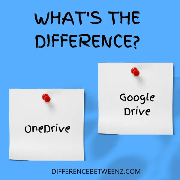 Difference Between OneDrive and Google Drive