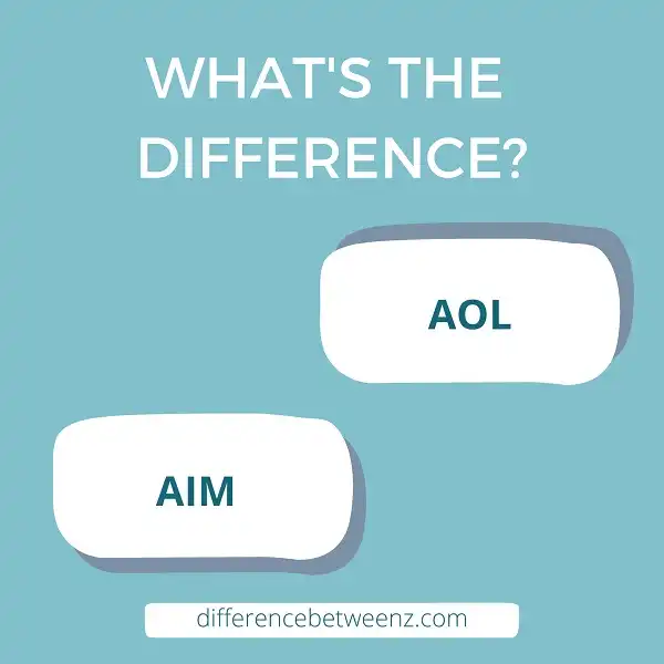 Difference between AOL and AIM