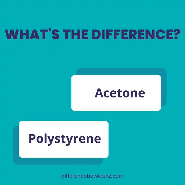 Difference between Acetone and Polystyrene