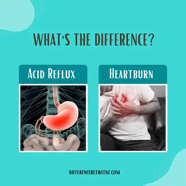 Difference between Acid Reflux and Heartburn