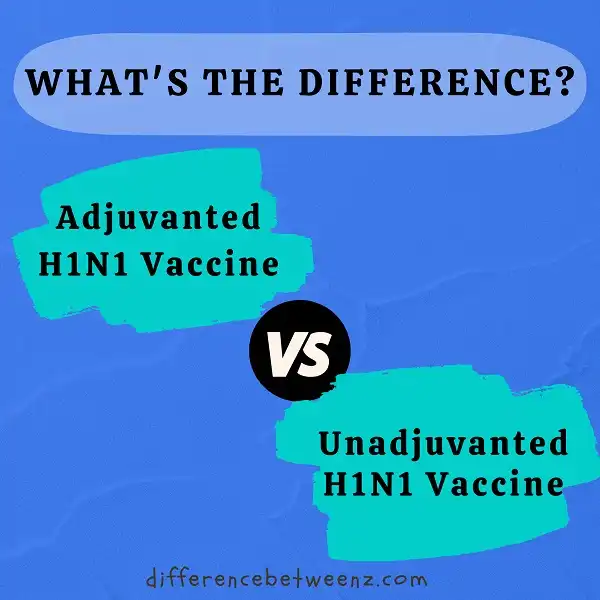 Difference between Adjuvanted and Unadjuvanted H1N1 Vaccines