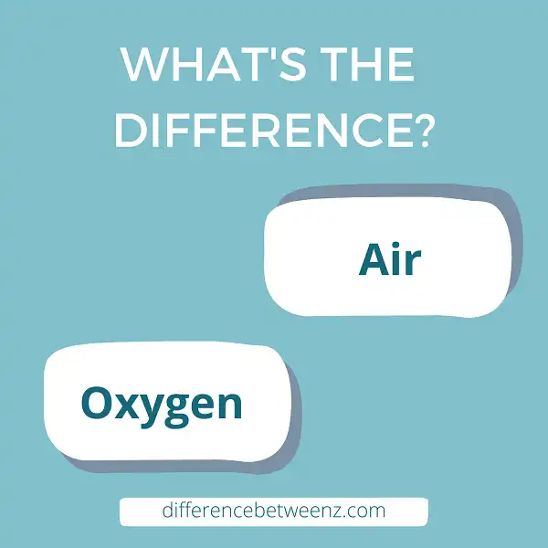 Difference between Air and Oxygen