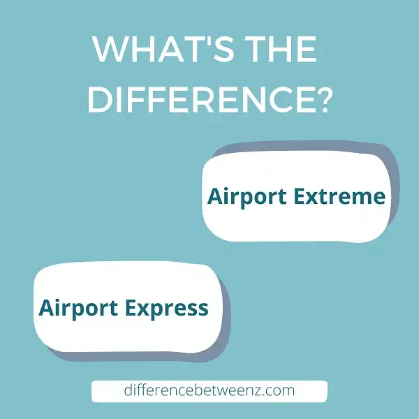 Difference between Airport Extreme and Airport Express