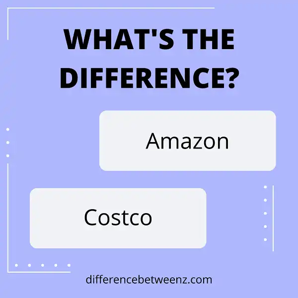Difference between Amazon and Costco