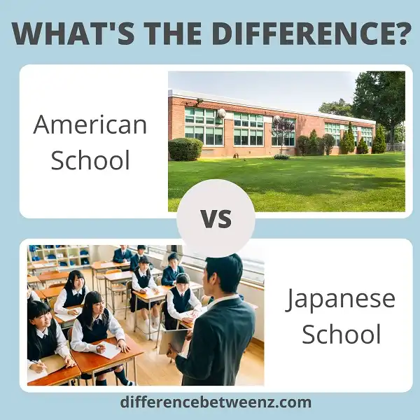 Difference between American and Japanese Schools