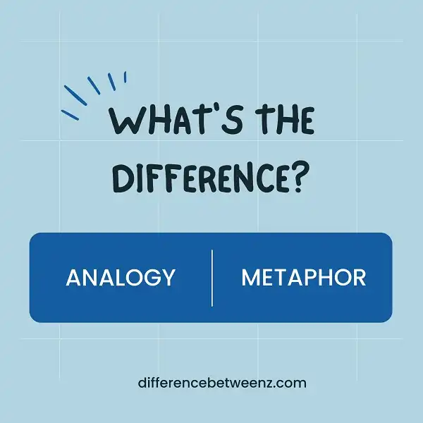 Difference between Analogy and Metaphor