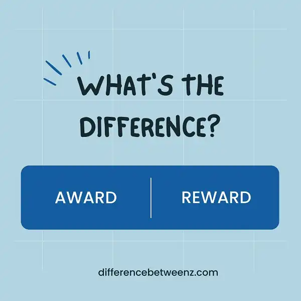 Difference between Award and Reward